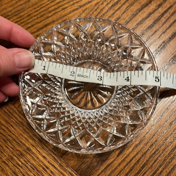 Vintage Bohemia Crystal Lead Crystal Over 24% PbO 2 Cups with 2 Saucers - Picture 15 of 15